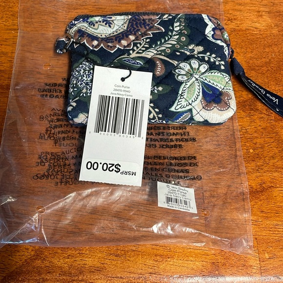 NWT Vera Bradley coin purse Java Navy Camo. Great Christmas gift! - Picture 2 of 2